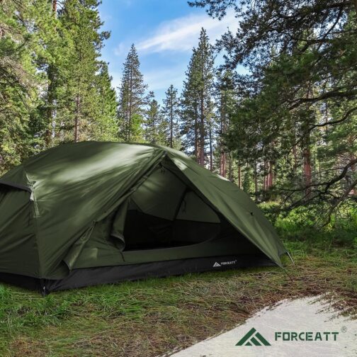 Forceatt Tent 2-3 Person Camping Tent, 2 Doors Waterproof & Windproof 3-4 Season Ultralight Backpack Tent for Trekking, Camping, Outdoor. – Bild 7