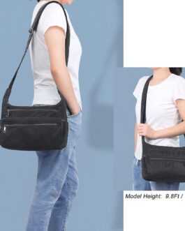 VOLGANIK ROCK Shoulder Bag for Women, Multiple Pockets, Handbag, Shoulder Bag, Waterproof RFID Shoulder Bag for Daily Use, Messenger Bag, Travel Bag
