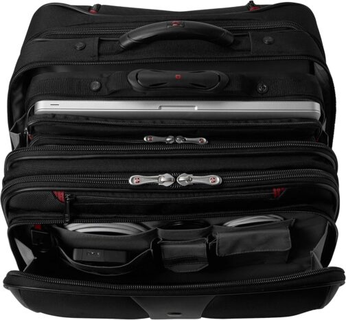 Wenger 600662 PATRIOT 17" 2-Piece Business Wheeled Laptop Briefcase , Padded laptop compartment with Matching 15.4" Laptop Case in Black {38 Litres} – Bild 4