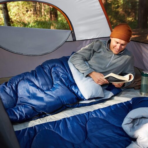 Amazon Basics Camping Dome Tent with Rain Cover and Carry Bag, Waterproof 3 Season Tent, Easy to Assemble, 4/8 People – Bild 7