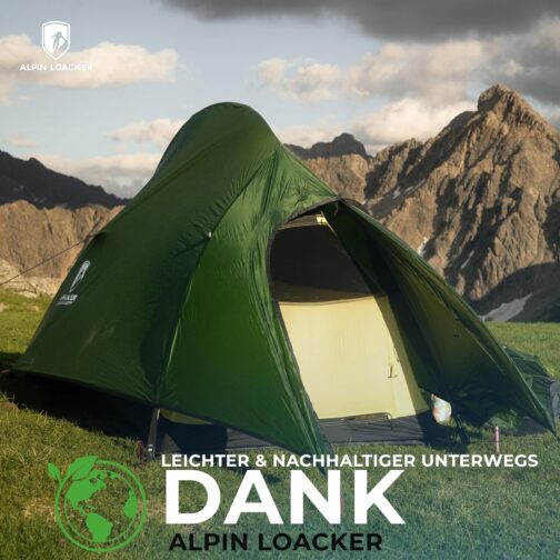 ALPIN LOACKER Cloud Pro Up Two Person and One Person Tent Ultralight I Two Man Tent and One Man Tent I Lightweight Trekking Tent I Bikepacking Dome Tent – Bild 7