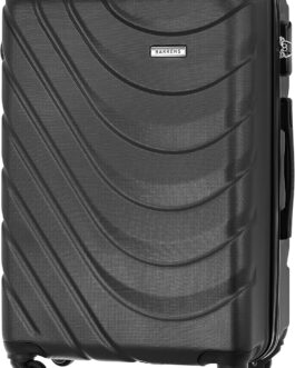 BARRENS Suitcase | ABS Material | Cipher Lock | Flexible Handle | 360 Degree Wheels |, black, Hard shell