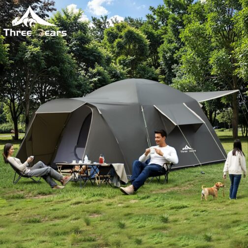 Three Bears Large 6 Person Tent - Windproof and Waterproof, Spacious Family Tent for Car Camping, Hiking and Longer Stays Outdoors – Bild 3