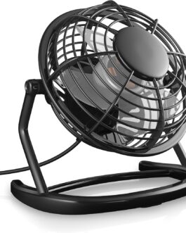 CSL – USB fan | Table fan / fan / fan | ideal for the desktop incl. On/off switch. PC / MAC / laptop | in black