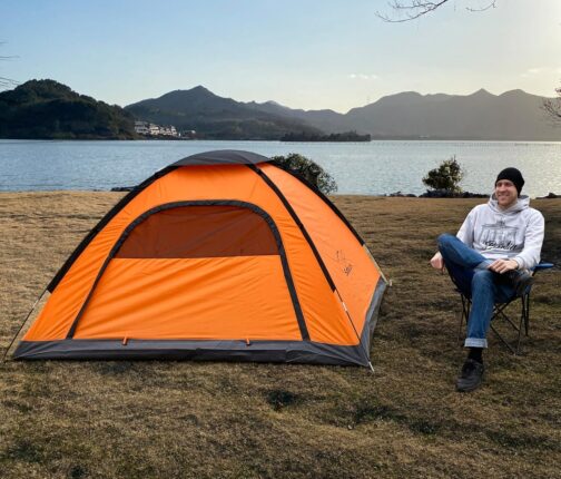 SAFACUS Campingzelt für 3-4 Personen, leicht, stabil, wasserdicht 4 Mann Kuppelzelt - Ventilationssystem, Moskitoschutz – Bild 4