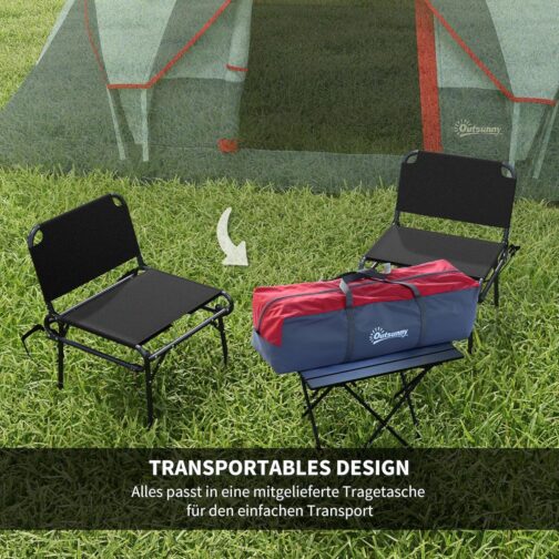 Outsunny Campingzelt für 5-6 Personen stabil wasserdicht Familienzelt mit Eingang Fenster Packtasche, Zelt mit 3000mm Wassersäule Tunnelzelt Kuppelzelt für Camping Reise Garten – Bild 5