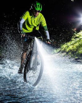 OnMeto Front Light for Bicycle, IPX5 Waterproof Scooter Light, Rechargeable USB Bicycle Headlight, Accessories for Road Bike, Mountain Bike, for Adults, Men, Women, Children