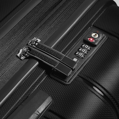 REDOLZ Essentials 11 + BC, black, Hard shell trolley with swivel castors – Bild 4