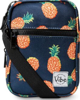 Vibe Festival Gear Small 5-in-1 Shoulder Bag, Messenger Bag for Men and Women, Boys, Crossbody Cross Bag, Bum Bag, Handbag, Backpack, Mobile Phone Bag