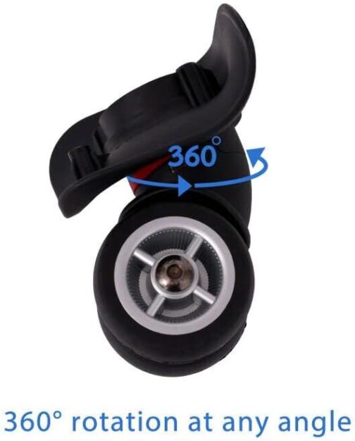 itdegno 2 x Universal Luggage Suitcase Replacement Wheel Wheel Axles Travel Suitcase Swivel Wheels Trolley Replacement Wheels OD 49 mm – Bild 4