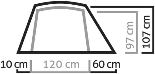 SALEWA Adult Tent MICRA II, Green, Plain – Bild 3