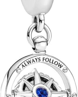 Wedanor Charm Family Heart Animal Charm Pendant 925 Sterling Silver Charm Bead Pendant for European Bracelets and Necklaces