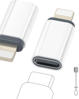 Zestiq USB C to Lightning Adapter, Pack of 2 Adapter USB C to Lightning, Supports Charging/Data Synchronisation iPhone Adapter for iPhone 14/13/12/11/iPad/Airpods, Not for Headphones/Audio/OTG
