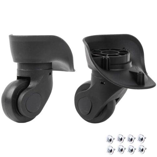 Nicoone W041-2 L Replacement Luggage Wheels, 1 Pair of Suitcase Wheels, Luggage Wheels, Swivel Wheels, Left and Right Wheels for Trolley Suitcase Luggage, W041-2 L