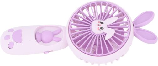 Portable Mini Handheld Fan, Lightweight, Comfortable Cartoon Animal Fan, Powerful and Silent Handheld Fan with Rechargeable Night Light for Travel, Home – Bild 8