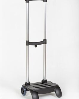 Devesa Trolley for School Backpacks – Black – Robust and Foldable Aluminium – Ergonomic Design to Prevent Back Pain – Lightweight, Durable and Stable – Compatible with Backpacks with
