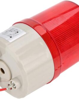 220V Outdoor Alarm 220V Red LED Warning Lights Acoustic Siren Rotating Rotating Light Emergency Flash Arm Light Acoustic Optical Alarm System