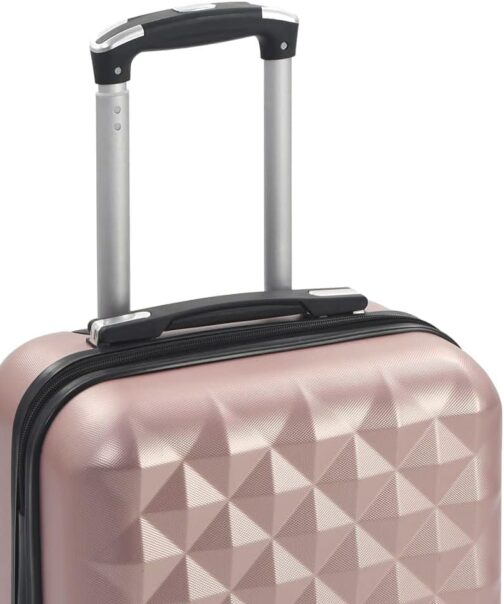 Tidyard Hard Shell Trolley Hand Luggage Travel Suitcase - Rose Gold ABS - 55 x 36 x 22 cm – Bild 5