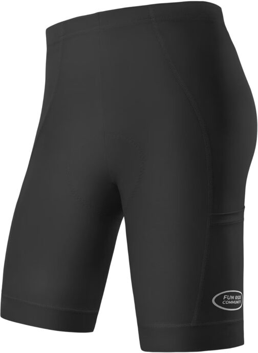 INBIKE Men's Padded Cycling Shorts with Side Pockets Short Summer Cycling Clothing for Bicycle Road Bike MTB E-Bike