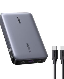 UGREEN Nexode 100 W Power Bank 20000 mAh Power Bank with 3 Ports USB C External Battery with Digital Display, Compatible with MacBook Pro/Air, iPhone 16/16 Pro/16 Pro Max/15/14, Galaxy S24 Ultra, Dell
