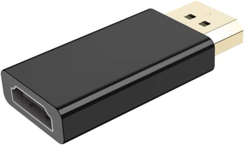 VMOJO DisplayPort Male to HDMI Female Adapter | DP to HDMI Converter Gold Plated | Compatible with Computer/Desktop/Labtop/PC/Monitor/HDTV - Black – Bild 3