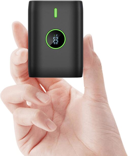 Power Bank 10000 mAh, 22.5 W Power Bank Small But Strong with LED Display, 12 V Output, Mini Power Bank External Mobile Phone Batteries, USB C Power Bank, for Huawei XiaoMi Samsung and More
