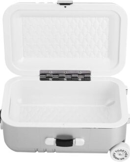 Ausla Trolley Suitcase Toy, Baby Suitcase Toy, Cute Plastic Rolling Suitcase, Mini Luggage Box, 15.5 x 10.5 x 7 cm (Silver)