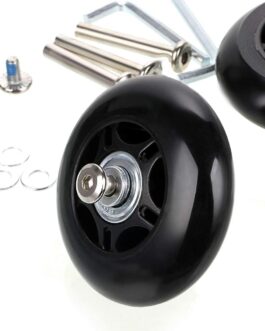 Pack of 2 60 mm x 18 mm Suitcase Wheels Replacement Wheels for Suitcase Luggage Suitcase Wheels Replacement Luggage Suitcase Replacement Wheels Rubber Wheels Replacement Wheels Wheel for Trolleys