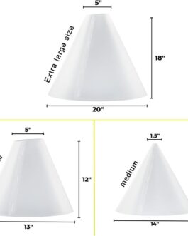 ZUOMIDIE Set of 360 Light Cone Photo Light Flash Diffuser for Shooting Reflective Items, for Small Product, Diffusion Photography Shooting Reflective, Alternative to Photo Box for Jelwery Cosmestics