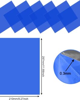 DECARETA Pack of 6 Colour Films Gel Colour Filter Transparent Colour Films 29.7 x 21 cm Photography Blue Colour Film Film for Photo Studio