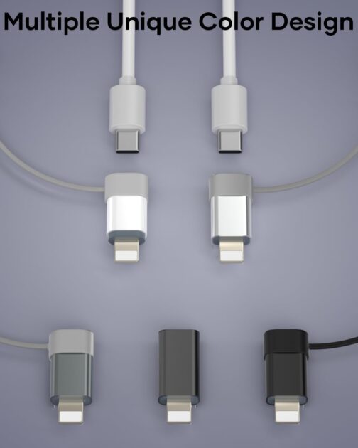 Zestiq USB C to Lightning Adapter, Pack of 2 Adapter USB C to Lightning, Supports Charging/Data Synchronisation iPhone Adapter for iPhone 14/13/12/11/iPad/Airpods, Not for Headphones/Audio/OTG – Bild 9