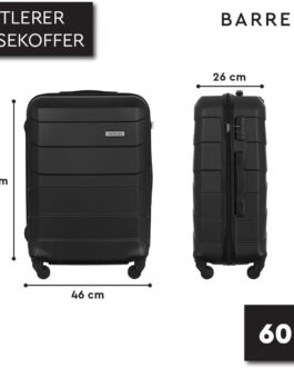 BARRENS Suitcase, Suitcase, Trolleys, Hand Luggage Suitcase, Travel Suitcase, Trolley, Hard Shell Suitcase, Cabin Suitcase, Travel Suitcase with Wheels, Luggage, Trolley Hand Luggage 55 x 40 x 20 cm