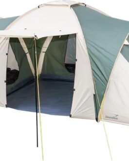 Skandika Daytona 6 Person Dome / Family Tent 3 Sleeping Cabins 3000 mm Hydrostatic Head 195 cm Standing Height