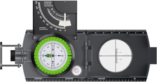 Anbte Kompass Militär mit Klinometer Professioneller Marschkompass IP65 Compass mit Tragetasche Wasserdicht Navigation Compass für Jagd Camping Wandern Outdoor-Aktivitäten – Bild 7