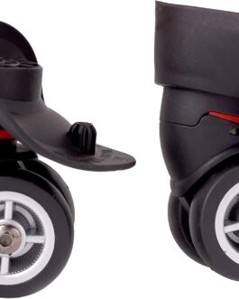 itdegno 2 x Universal Luggage Suitcase Replacement Wheel Wheel Axles Travel Suitcase Swivel Wheels Trolley Replacement Wheels OD 49 mm