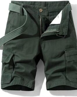 Shorts Men’s Shorts Cotton Cargo Shorts Men’s Summer Cargo Trousers Casual Trousers with Pockets