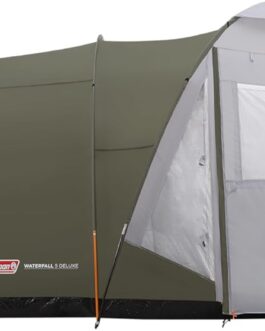 Coleman Waterfall 5 Deluxe Family Tent, 5 Man Tent with Separate Living and Bedroom, Easy to Assemble, 5 Person Tent, Waterproof WS 3000 mm