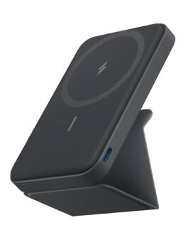 Anker 622 MagGo Magnetic Wireless Power Bank, 5000 mAh Foldable Magnetic Power Bank with USB-C, for iPhone 12/13/14, Interstellar