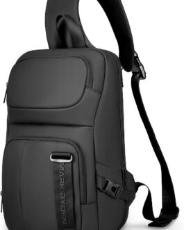 MARK RYDEN Shoulder Bag Anti-Theft Shoulder Bag for Men Chest Bag Lightweight Travel Shoulder Bag for 13 Inch Laptops, black, 当代
