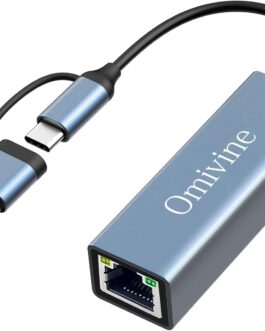 USB C to Ethernet Adapter with USB 3.0 to RJ45 1000Mbps Wired Network 10/100/1000 Gigabit LAN Ethernet Adapter for Windows XP, MAC OS, Linux, Vista 7 8 10 11