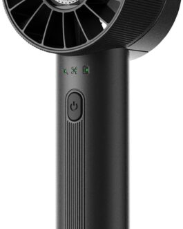 Ultralent Handheld Fan, Mini Fan, Portable USB Handheld Fan, Battery Rechargeable, 4 Speed Levels, Quiet, Small Fan, Black
