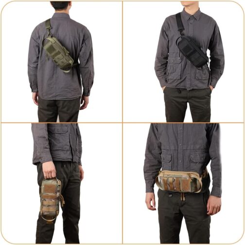 ACEXIER Tactical Sling Shoulder Bag Military Chest Bag Belt Waist Bag Multifunctional Belt Bag for Outdoor Hunting EDC Tool Bag – Bild 2