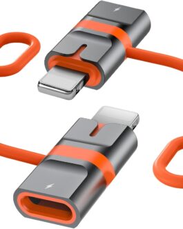 Omivine USB C to Lightning Adapter Pack of 2, Adapter USB C (Female) to Lightning (Male) 36W PD Charging Cable Converter for iPhone 14 13 12 11 X Pro Max Air Mini, iPod, Not for OTG/Audio