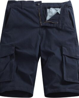 JustSun Men’s Cargo Trousers Cotton Shorts