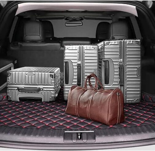 QSLLLY Car Boot Mat for Jeep Compass 2022 2023 2024, Boot Cargo Protective Mat, Flat Style Boot Mat, Scratch-Resistant Interior Accessories, B – Bild 5