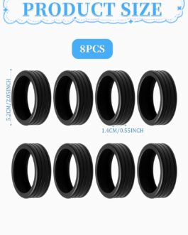 TPZORJX Pack of 8 Luggage Wheel Protectors – Silicone Wheel Cover Suitcase Wheels Wheel Protection Reduces Waterproof Protective Case Suitcase for Waterproof Protective Case for Travel, Luggage
