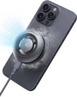 AMEGAT Wireless Charger Qi2, Wireless Charger Compatible with MagSafe, 15W Charger with Cooler, Inductive Charger for iPhone 16/15/14/13/12