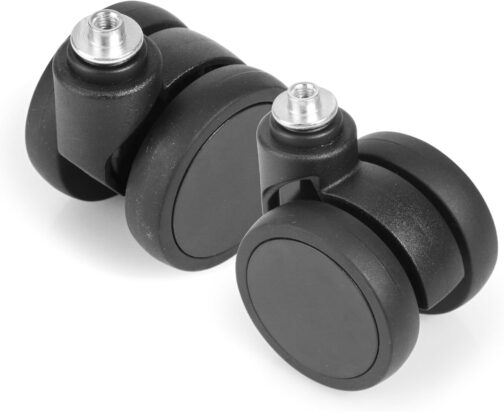 GUGULUZA Universal Replacement Wheels 50 mm for Suitcase Luggage Suitcase Black Pack of 2