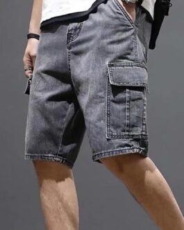 Jeans Men’s Short with Side Pockets Men’s Shorts Summer Jeans Cargo Shorts Denim Look Training Shorts Many Pockets Work Shorts Breathable Sweat Shorts Lightweight Sports Shorts Comfortable Summer
