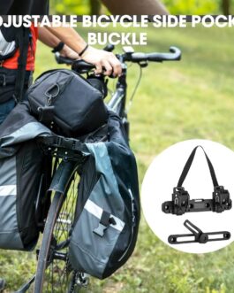 Riisoyu Bicycle Side Pockets Buckle, 360° Adjustable Bicycle Bag Attachment Pannier Rack Accessories Practical Holder Practical Bicycle Pannier Rack Accessories Adjustable School Bag Hooks